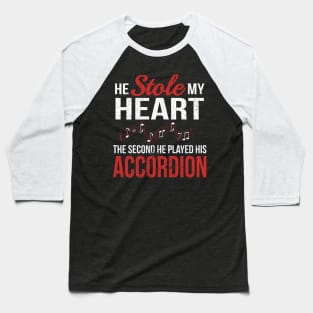 Accordion Squeezebox Music Player Baseball T-Shirt